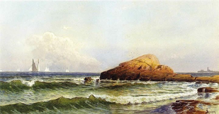 Alfred Thompson Bricher Little Bass Rock Narragansett Pier